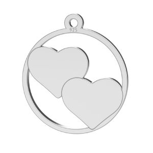 Girl pendant, sterling silver 925, LK-1365 - 0,50