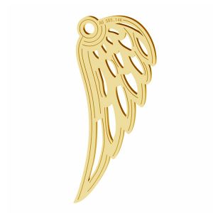 Angel wing gold pendant, AU 585 14K, LKZ-01305 - 0,30