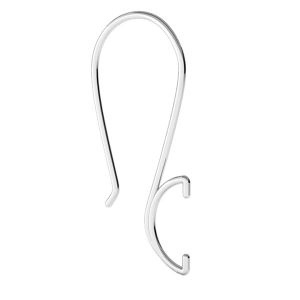 Closed ear wire, sterling silver 925, BO 64