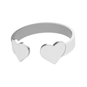 Heart ring, sterling silver 925, LK-1404 - 0,50