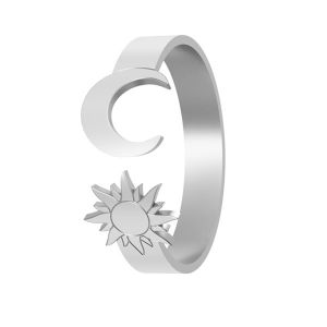 Sun & moon ring, sterling silver 925, LK-1405 - 0,50