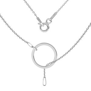 Necklace base, sterling silver 925, S-CHAIN 23 (A 030) - 41 cm