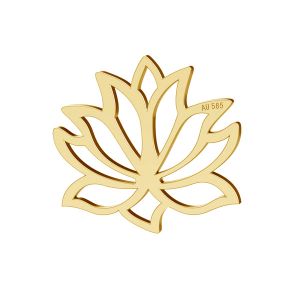 Heart tag pendant gold 14K LKZ-00771 - 0,30