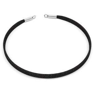 Choker Alcantara necklace base S-CHAIN 25 - 36 cm