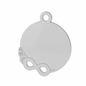 Infinity pendant, sterling silver 925, LK-1466 - 0,50