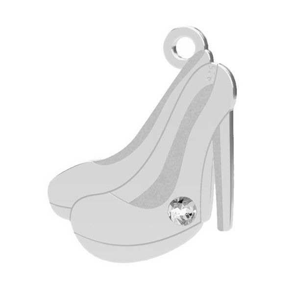 Sterling Silver High Heel Pendant