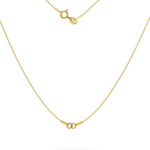 Gold necklace chain base, gold 14K, SG-CHAIN 3 - (20+20 cm) AU 585 14K