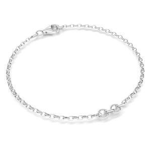 Base for bracelets, sterling silver 925, S-BRACELET 11 (ROLO OVAL 0,35X0,60)
