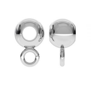 P2L  4,0 F:1,8 (CON 1 KC) - Bead ball button charm spacer, streling silver 925