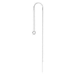 Cable box chain earring (base) - KLA-34