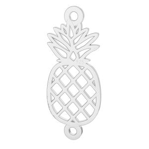 Origami pineapple pendant connector, sterling silver, LK-1506 - 0,50
