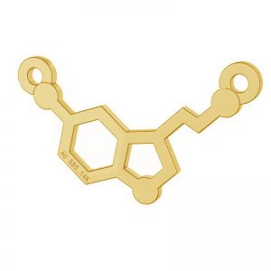 Monstera leaf, pendant gold 14K, LKZ-00809 - 0,30