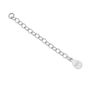 Chain extension*sterling silver 925*PDD 70 75 mm - SILVEXCRAFT