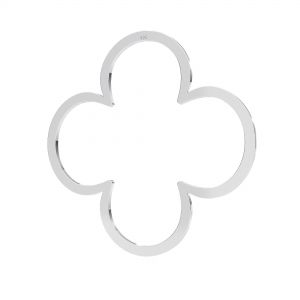 Clover pendant, sterling silver 925, LKM-2290 - 0,50 35x35 mm