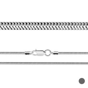 Flexible snake chain*sterling silver 925*CSTD 2,4 (38 cm)
