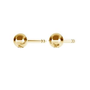 Gold ear post with 3mm ball STWZ 3,0 - AU 585,14K