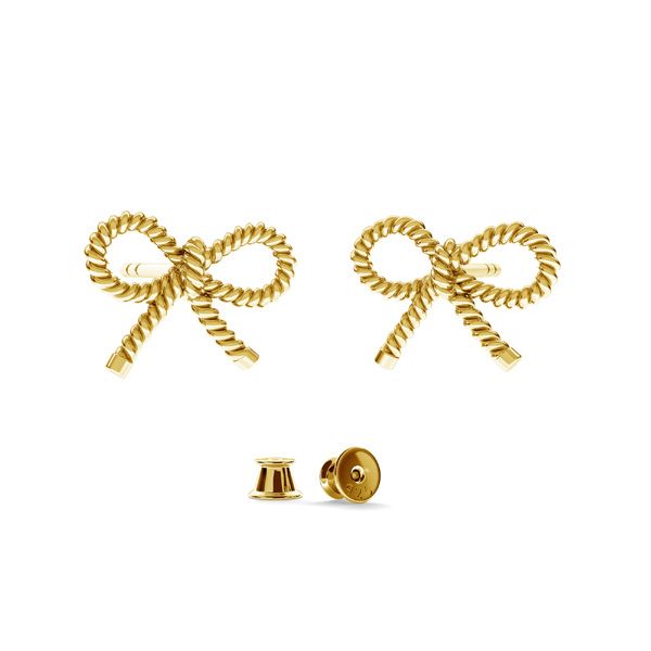 Slim earrings with asymmetric bow | Earrings | Women's | Ferragamo US