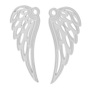Wing pendant, sterling silver, LKM-2005