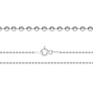 Ball chain*sterling silver 925*CPL 1,0 (40 cm)