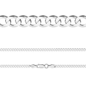 Curb chain 0,4 cm*sterling silver 925*PD 120 6L (45 cm)