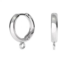 ODL-00732 BZO 1 13,7x16,5 mm, Hoop leverback with loop, streling silver 925