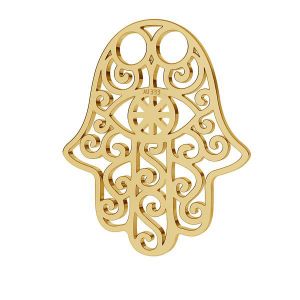 Fatima hamsa hand pendant*gold 333*LKZ-30001 - 0,30 15x20 mm