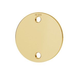Round tag pendant*gold 585*LKZ8K-30014 - 0,30 10x10 mm