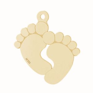 Baby feet pendant*gold 333*LKZ8K-30019 - 0,30 16x19 mm