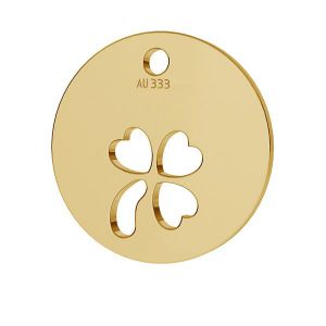 Round clover pendant*gold 333*LKZ8K-30009 - 0,30 9,5x9,5 mm