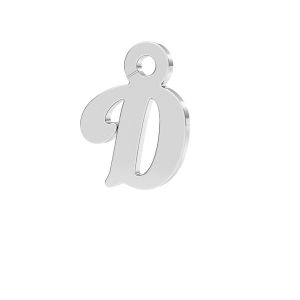 Letter D pendant*sterling silver 925*LK-0076 - 0,50 7,1x9,6 mm