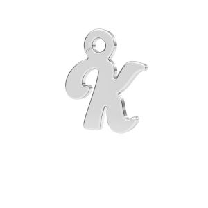 Letter E pendant*sterling silver 925*LK-0076 - 0,50 7,8x9,3 mm