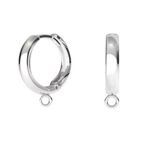 ODL-00732 BZO 1 ver.2 13,7x16,5 mm, Hoop leverback with loop, streling silver 925