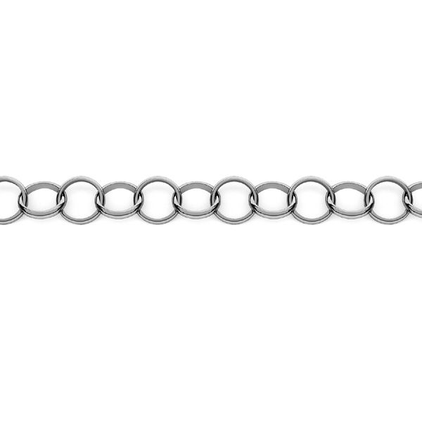 Round hand made bulk chain*sterling silver AG 925*SOK 1x6,8 mm