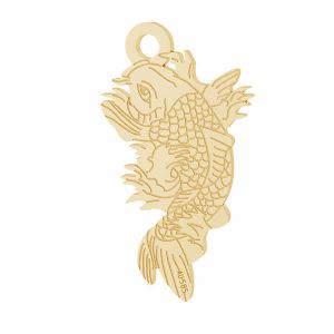 Lotos flower pendant*gold 585*LKZ14K-50090 - 0,30 10,6x19,2 mm