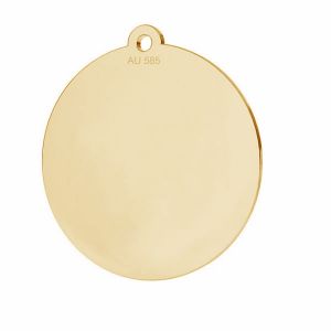 Round pendant*gold 585*LKZ14K-50088 - 0,30 18x19,5 mm