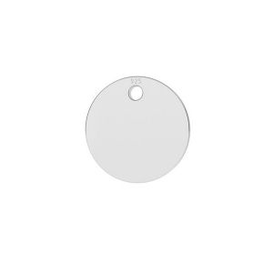Round pendant tag 8 mm*sterling silver 925*LKM-2799 - 0,33 8x8 mm