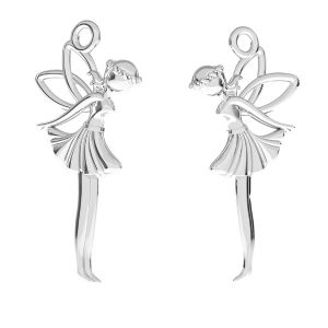 Fairy pendant*sterling silver 925*ODL-00765 13x26,5 mm