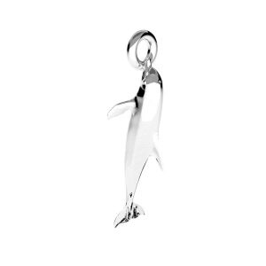Dolphin pendant*sterling silver 925*ODL-00777 4,6x19 mm