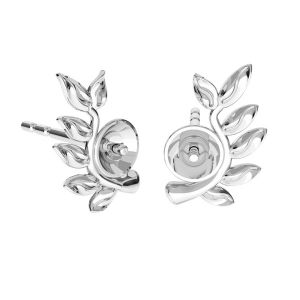 Heart pendant base for Swarovski pearls 4 mm*sterling silver*ODL-00789 24x24,5 mm (5818 MM 4)