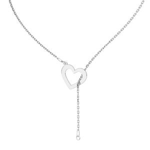 Necklace base with rectangle*sterling silver 925*CHAIN 40 (A 030)