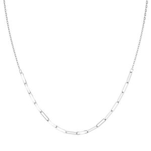 Necklace base*sterling silver 925*CHAIN 43 (FIO 100 3,1x10,7 mm)