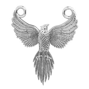Fenix pendant connector*sterling silver 925*ODL-00823 20x24 mm