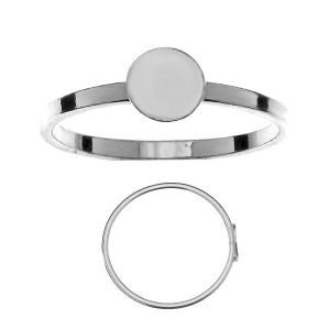 Flat 6mm ring*sterling silver 925*RING GWP 6x6 mm - S (10,11,12)