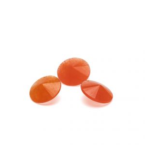 Jadeite orange 12 mm, semi-precious stone
