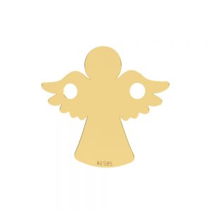 Angel pendant*gold 585*LKZ14K-50095 - 0,30 13x13 mm