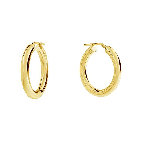 Buy Twisting Glam Gold Plated Sterling Silver Hoop Earrings by Mannash™  Jewellery