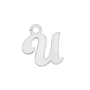 Letter U pendant*sterling silver 925*LK-0076 - 0,50 7x9 mm