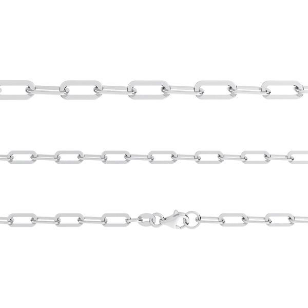 Trace Rectangle Chain Bracelet Silver