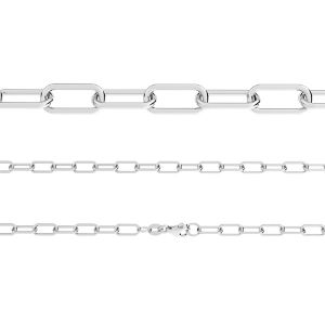 AFLK 1,00 40 cm, anchor chain for celebrity necklace, sterling silver