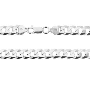 Curb chain bracelet*sterling silver 925*PD 180 6L 19 cm